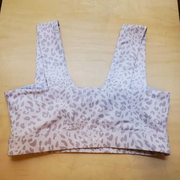 ALLFENIX Women’s Cheetah Dark Stone Sports Bra in Sand Color - (Size M) - Picture 5 of 12